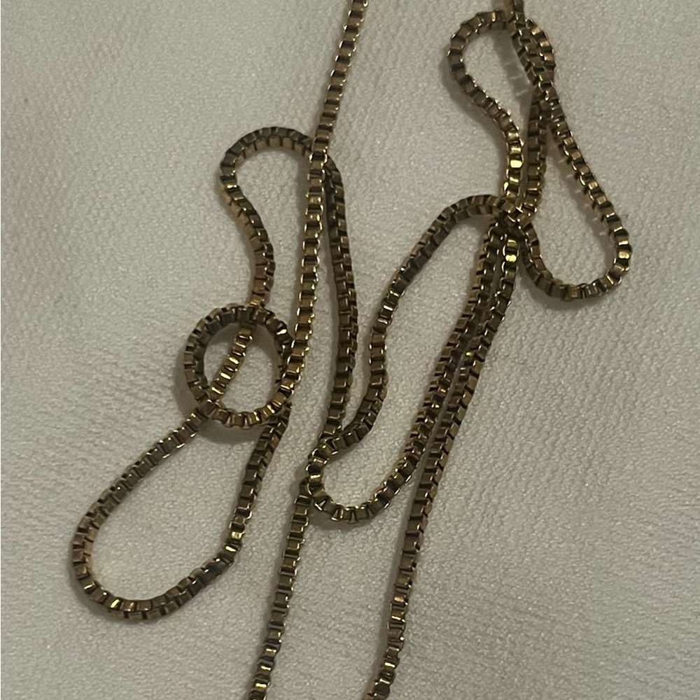 Gold Chain Necklace with Delicate Interlocking Links